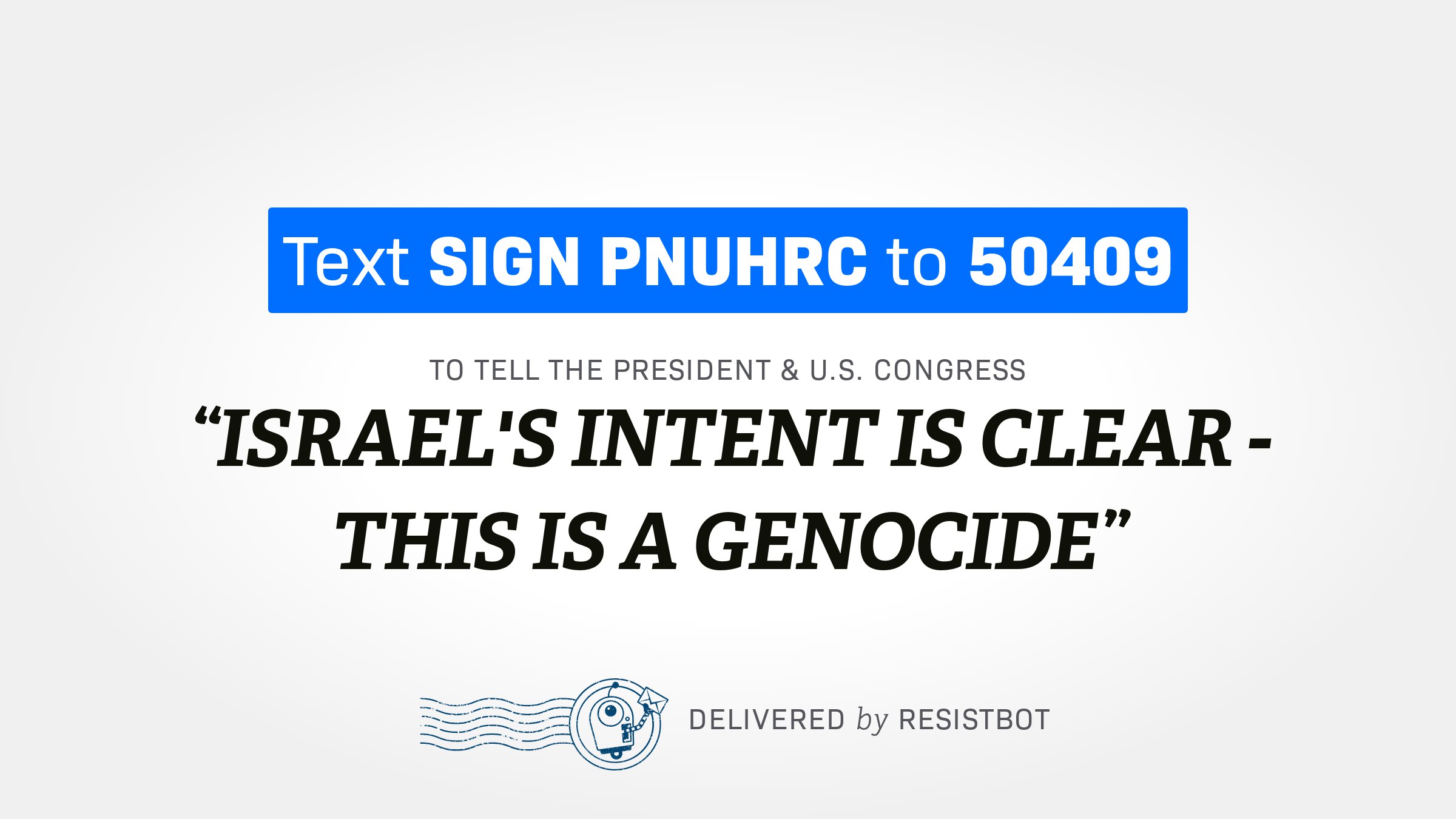 ISRAEL’S INTENT IS CLEAR – THIS IS A GENOCIDE