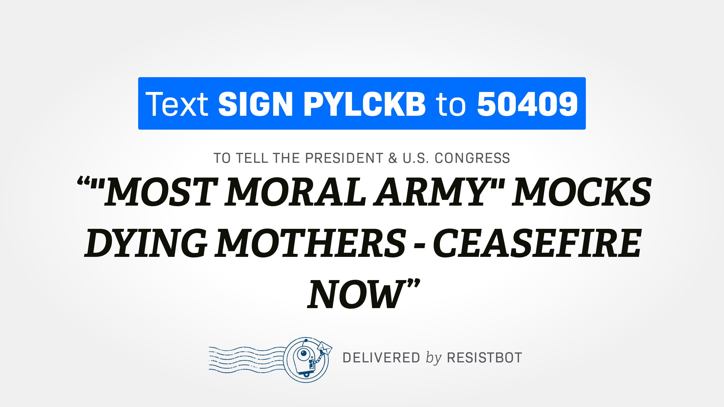 “MOST MORAL ARMY” MOCKS DYING MOTHERS – CEASEFIRE NOW