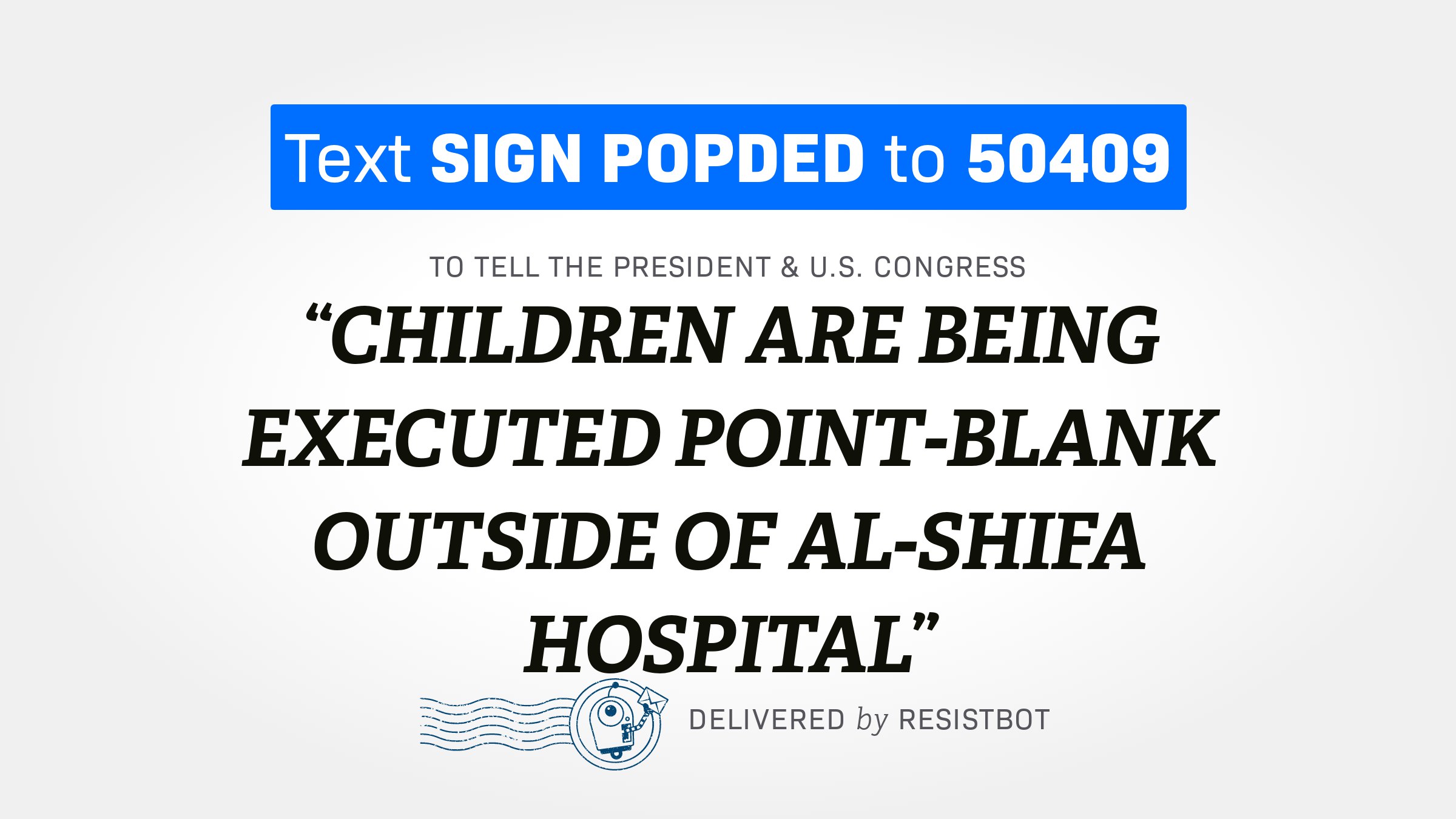 CHILDREN ARE BEING EXECUTED POINT-BLANK OUTSIDE OF AL-SHIFA HOSPITAL