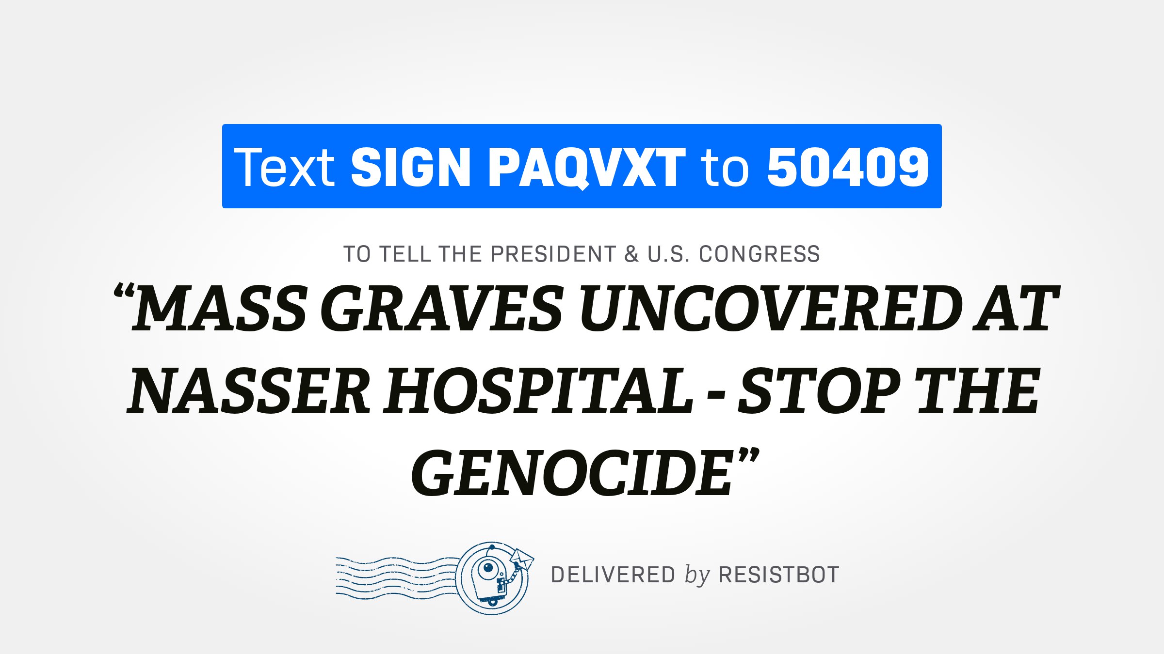 MASS GRAVES UNCOVERED AT NASSER HOSPITAL – STOP THE GENOCIDE