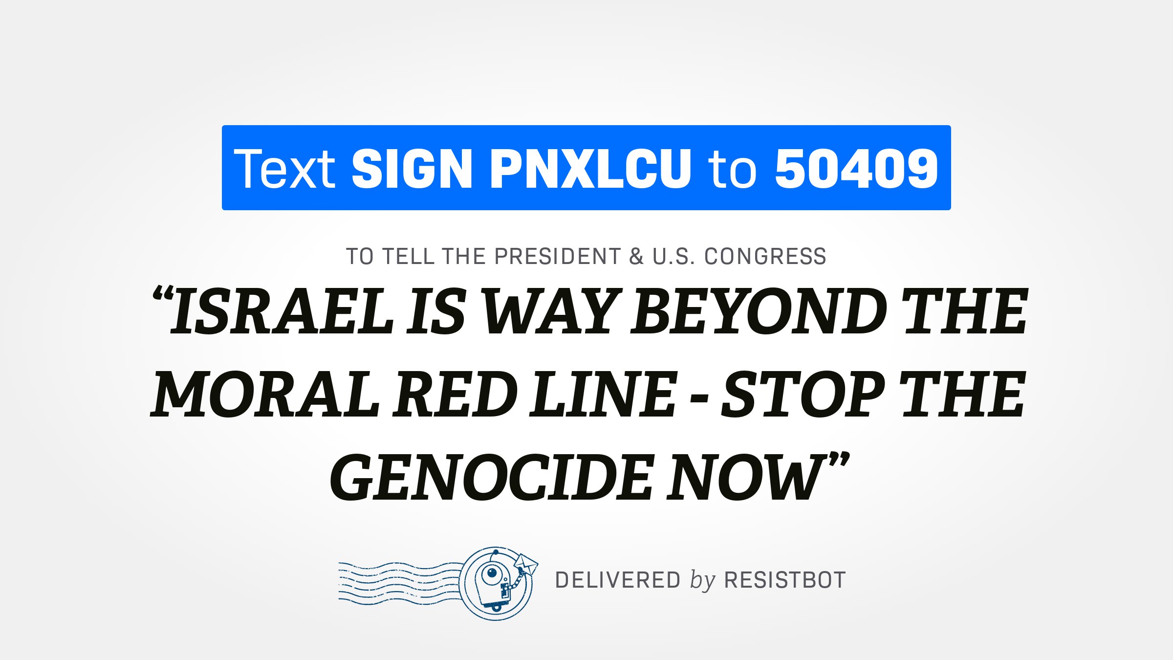 ISRAEL IS WAY BEYOND THE MORAL RED LINE – STOP THE GENOCIDE NOW