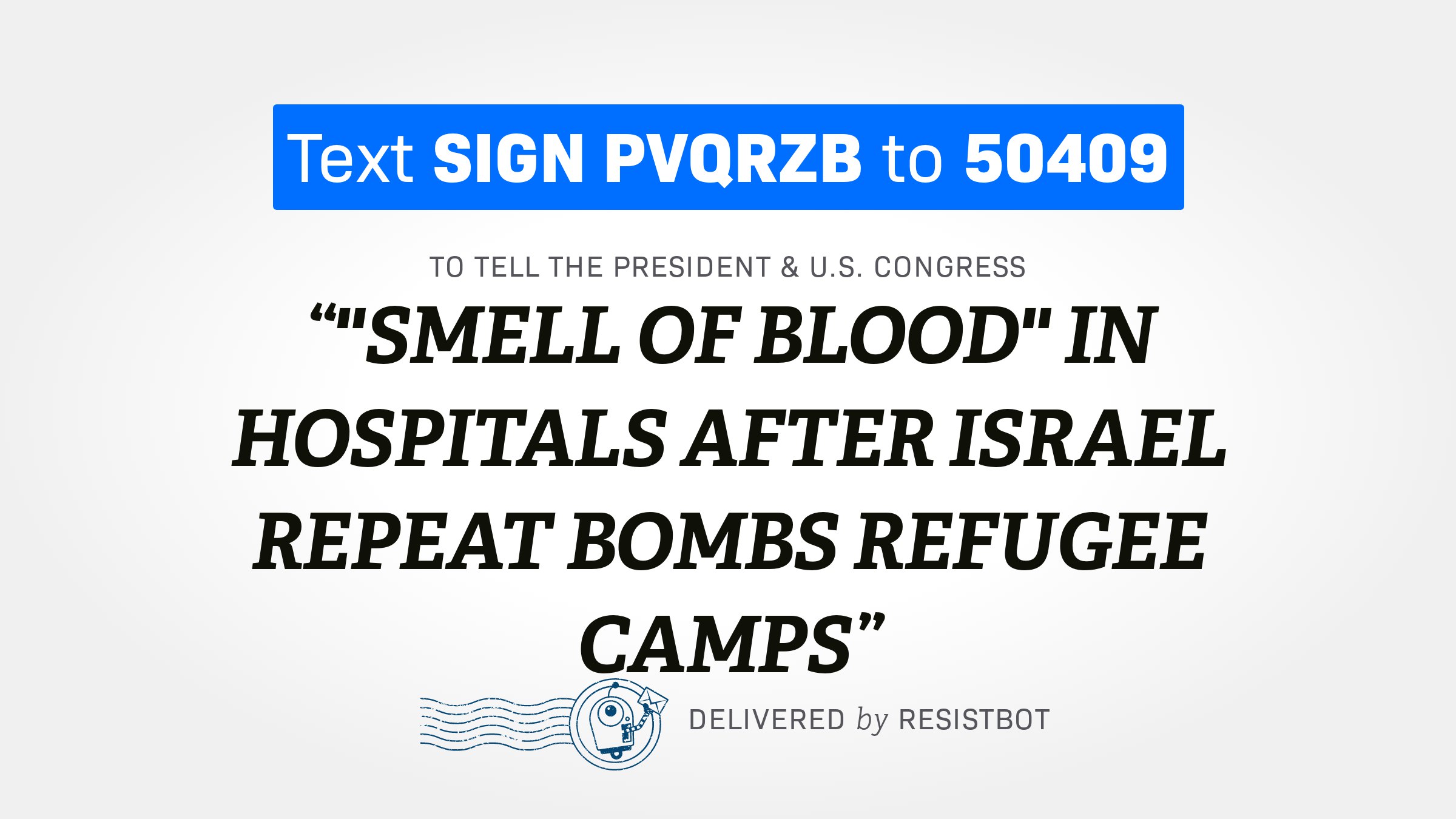 “SMELL OF BLOOD” IN HOSPITALS AFTER ISRAEL REPEAT BOMBS REFUGEE CAMPS