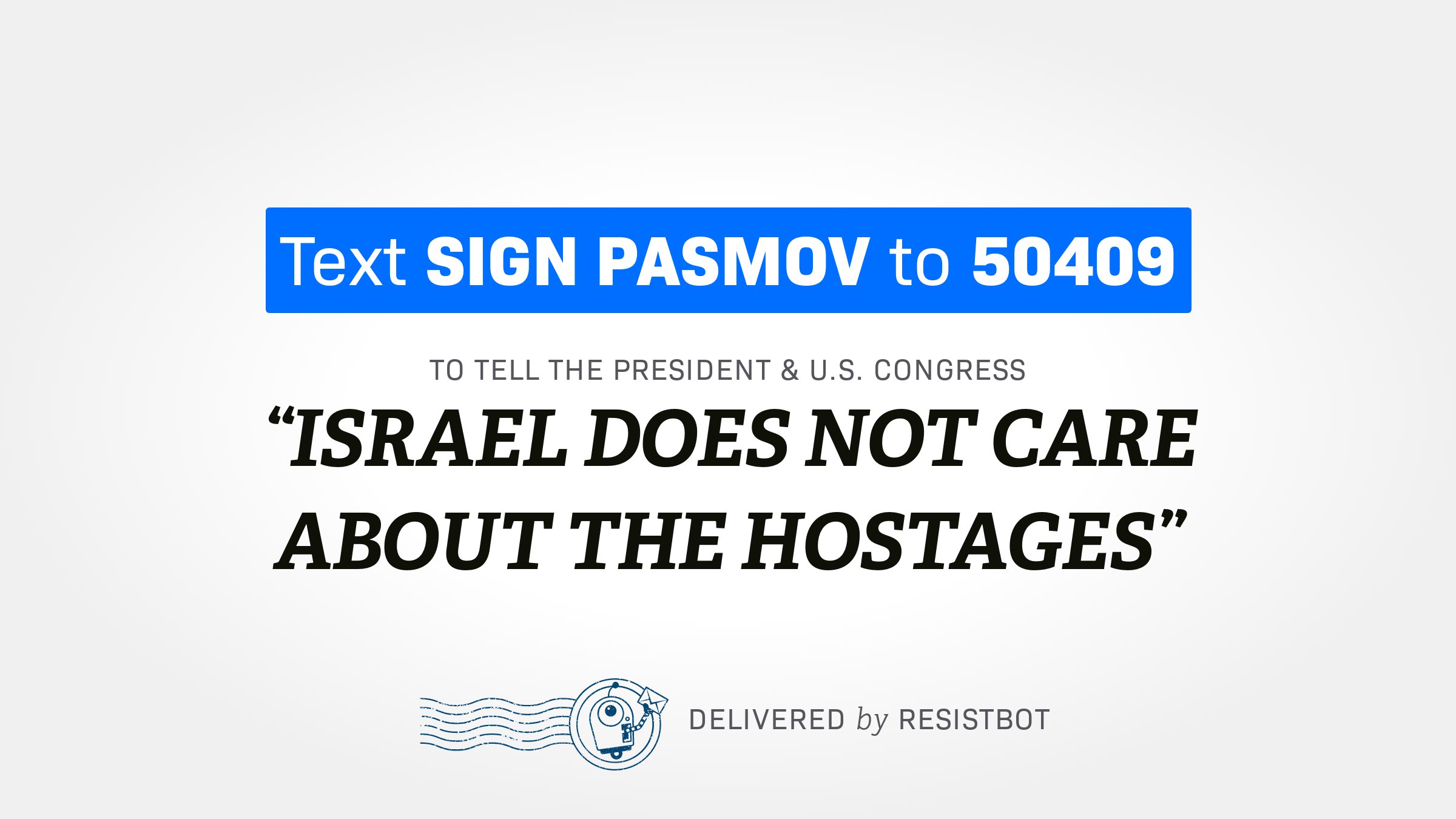 ISRAEL DOES NOT CARE ABOUT THE HOSTAGES