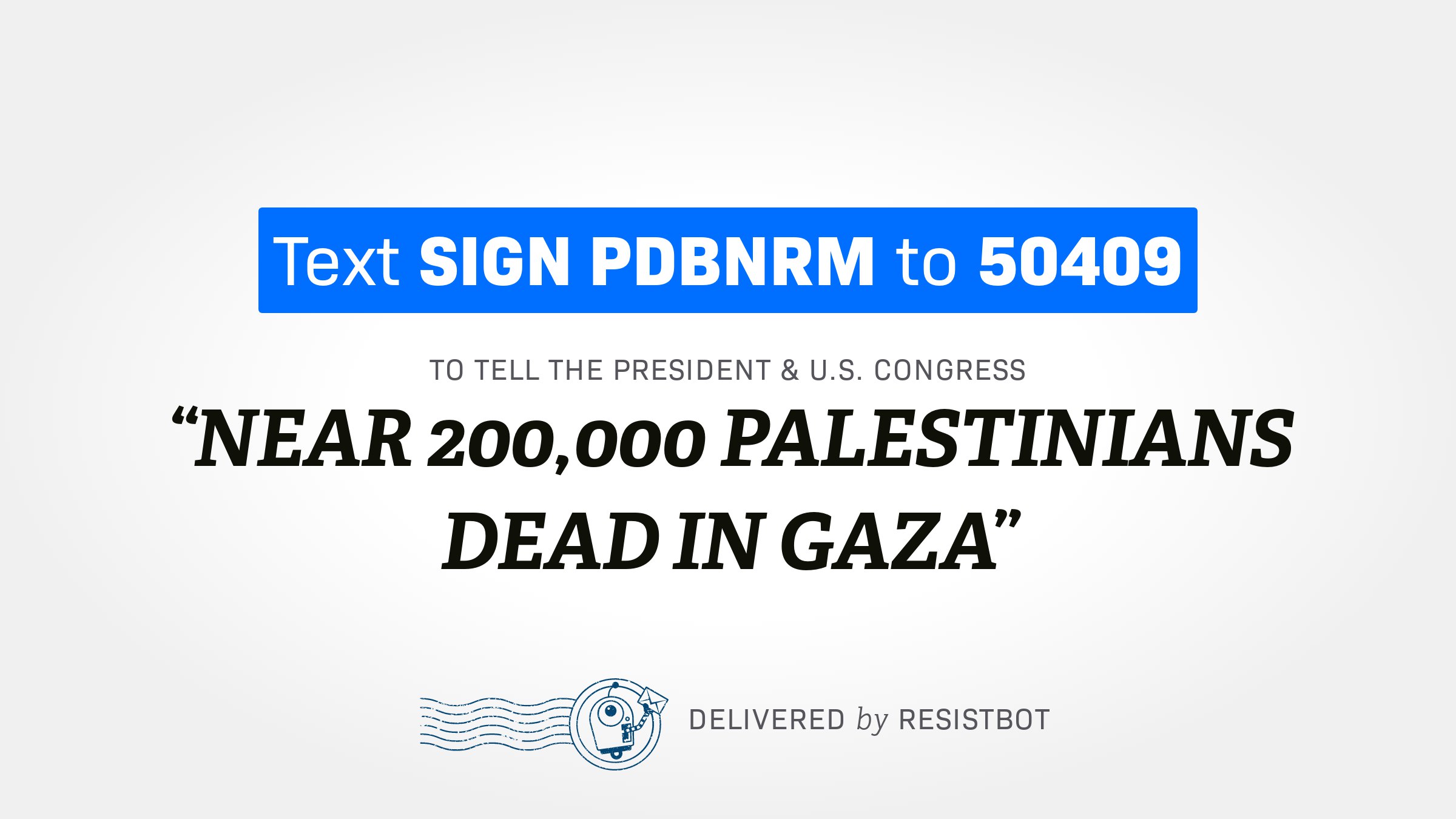 NEAR 200,000 PALESTINIANS DEAD IN GAZA